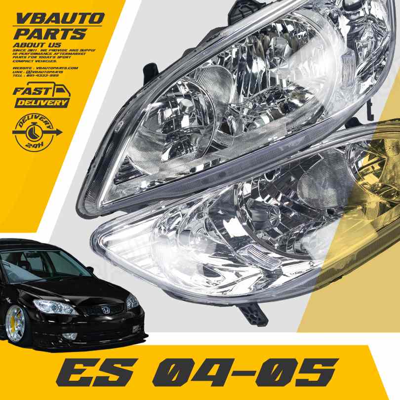 โคมไฟหน้า OEM(Civic ES 04-05)
