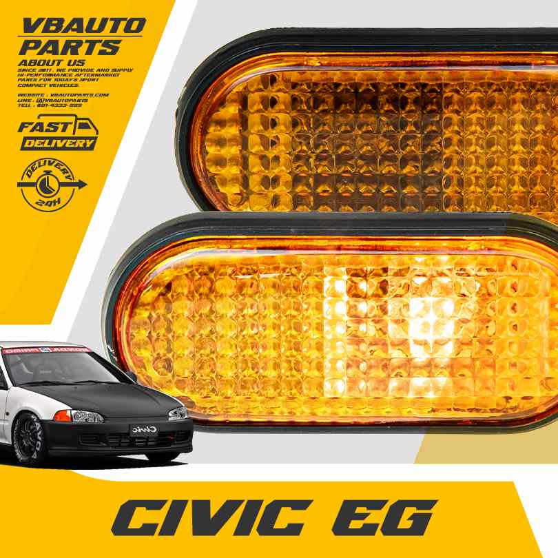 ไฟเลี้ยวแก้มข้าง HONDA Civic EG(ORANGE)