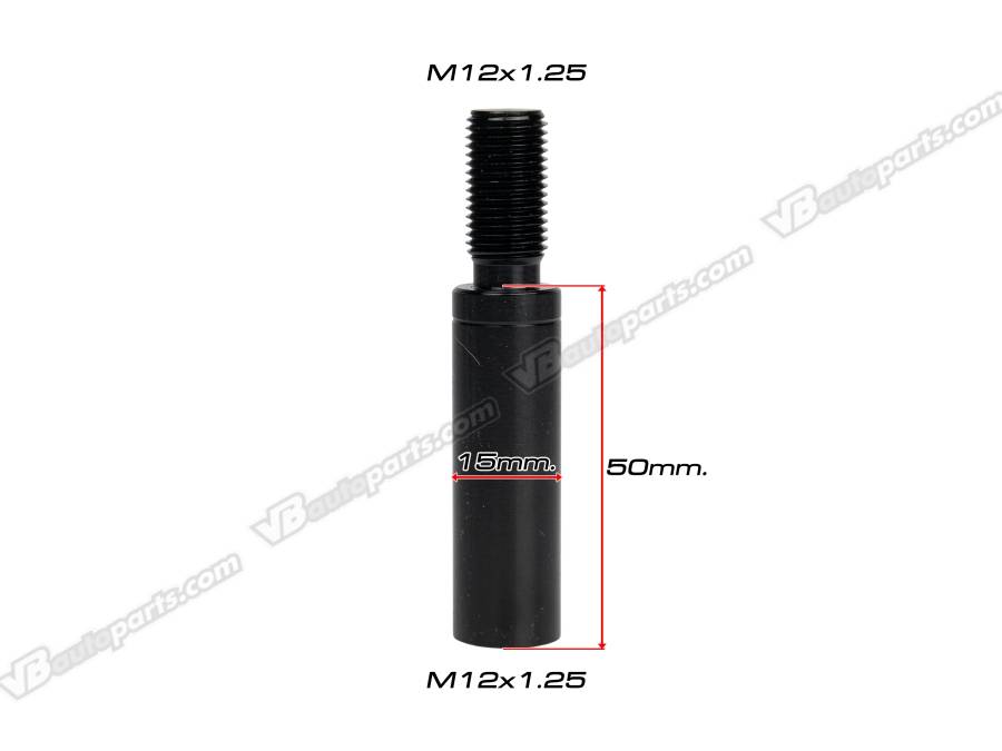 ก้านต่อเกียร์ 50 mm. เกลียวขนาด M12x1.25 (BLACK)