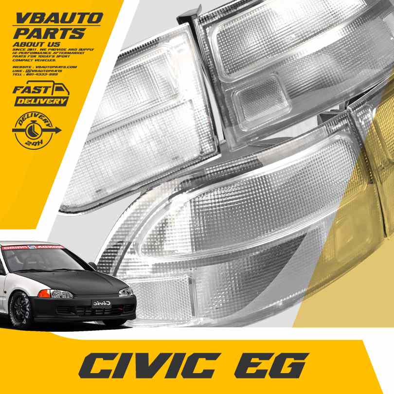 ไฟท้ายขาว Civic EG(3 ประตู)