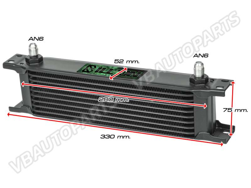 แผงออยคูลเลอร์ USDM AN6 330mm (10Row) มี 2 สีให้เลือก