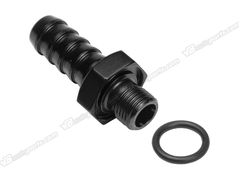 ข้อลดเกลียว 1/8 NPT โอริง ออก(หางปลา 3/8)(BLACK)