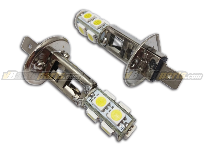 หลอดไฟ LED ขั้ว H1 ไฟ 9 จุด SMD แสงขาว