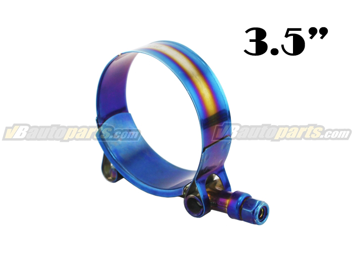 เข็มขัดรัดท่อสีไทเทเนียม ขนาด (3.5") 93-101 mm.
