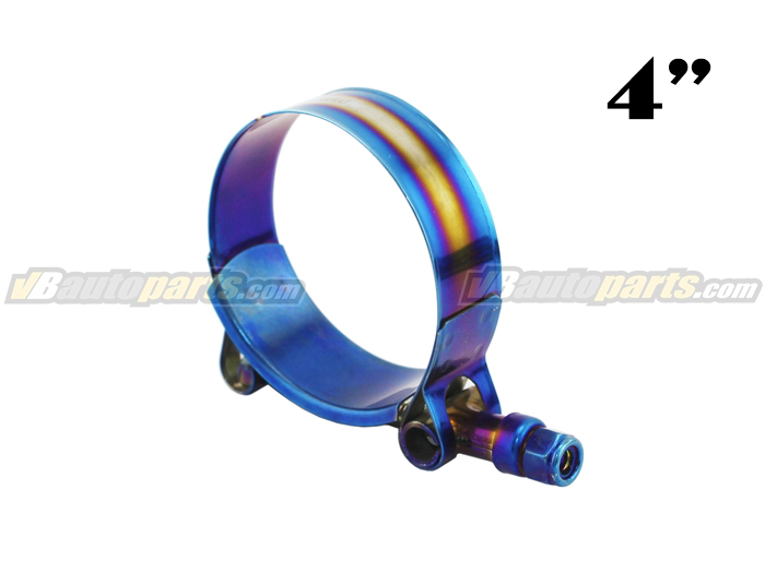 เข็มขัดรัดท่อสีไทเทเนียม ขนาด (4") 102-110 mm