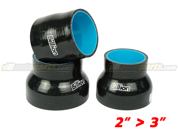 ท่อยางซิลิโคนอินเตอร์ BILLION สีดำ ลดขนาด 2 นิ้ว ออก 3 นิ้ว
