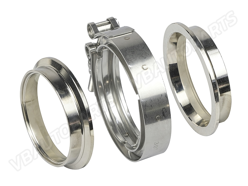 เข็มขัดหน้าแปลนท่อไอเสียสแตนเลส V-Band Clamp(3 Inc)