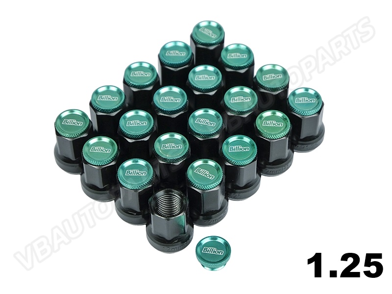 น็อตล้อเหล็ก Billion Type-B(1.25-Green)