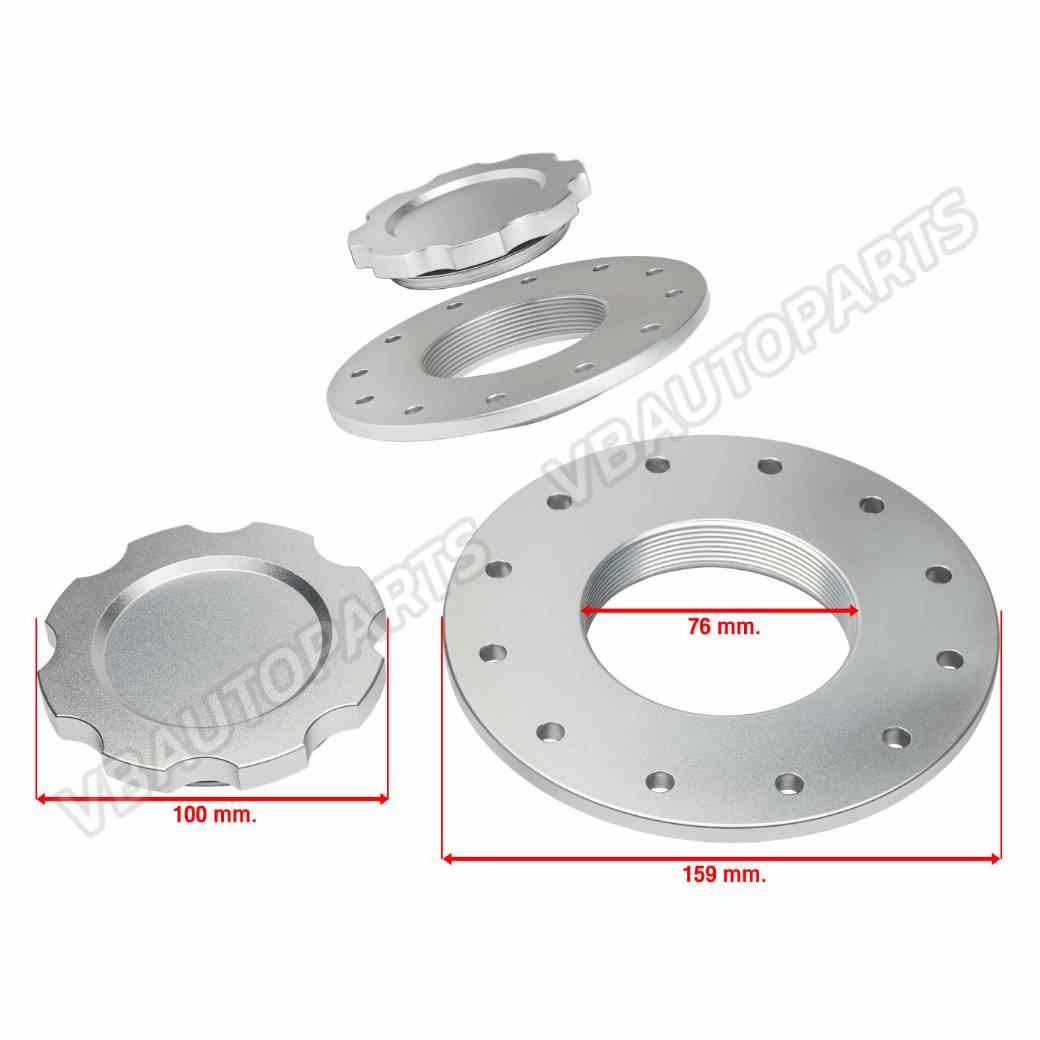 ฝาถังน้ำมันเชื้อเพลิงอลูมิเนียม CNC ขนาด (3 นิ้ว)