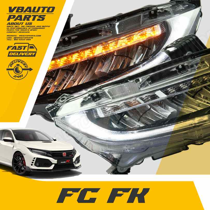 ไฟหน้า LED HONDA CIVIC FC FK RS