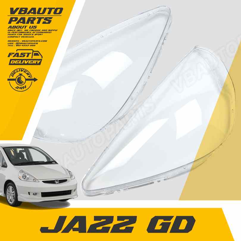 เลนส์ไฟหน้า HONDA JAZZ(GD) +กาวติดเลนส์ไฟหน้า