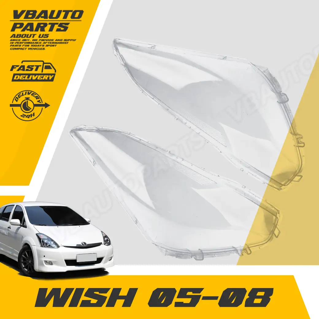 เลนส์ไฟหน้า TOYOTA(WISH 05-08) + กาวติดเลนส์ไฟหน้า