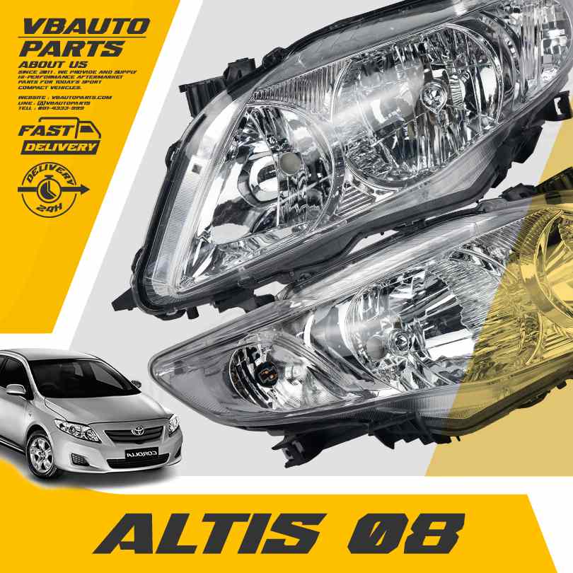 โคมไฟหน้า OEM (Altis 08)