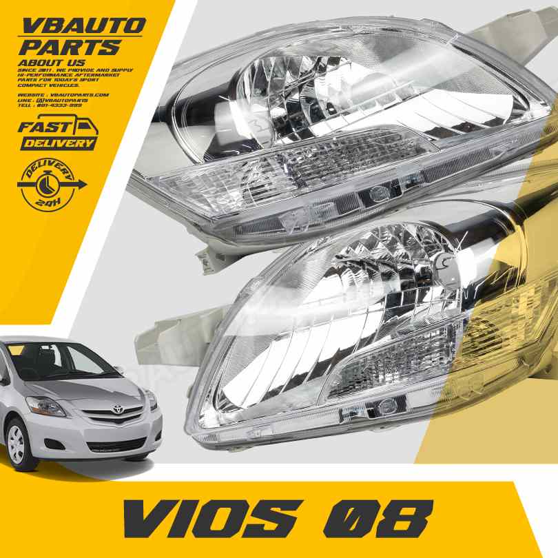 โคมไฟหน้า OEM(Vios-08)