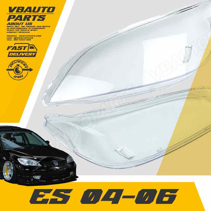 เลนส์ไฟหน้า HONDA Civic(ES 04-06) + กาวติดเลนส์ไฟ