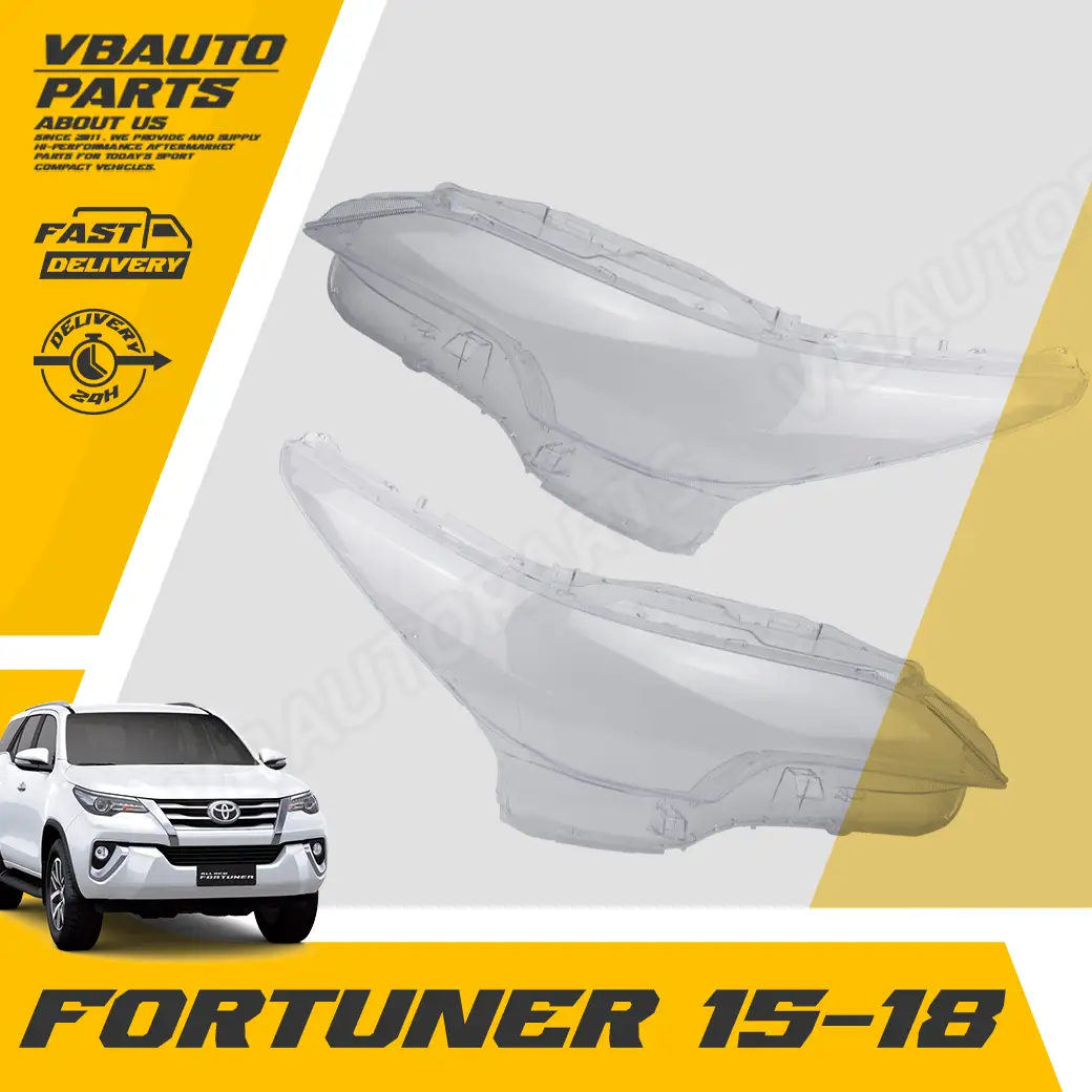 เลนส์ไฟหน้า TOYOTA(Fortuner 15-18) + กาวติดเลนส์ไฟหน้า