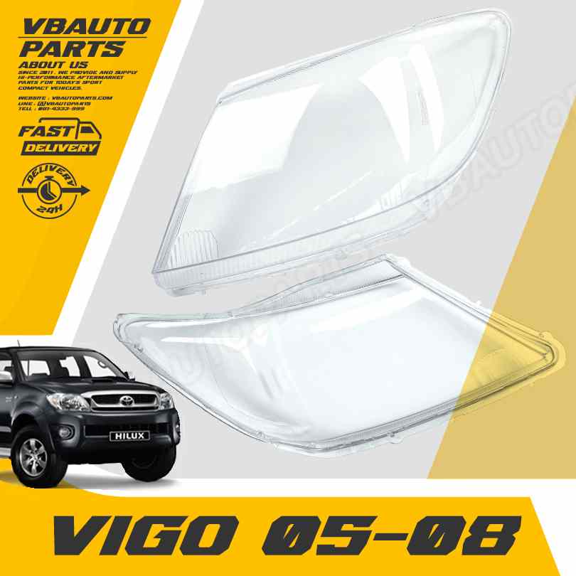 เลนส์ไฟหน้า TOYOTA(Vigo05-08) + กาวติดเลนส์ไฟ