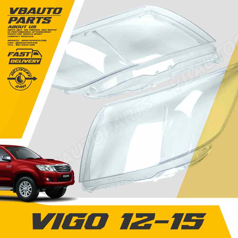 เลนส์ไฟหน้า TOYOTA(Vigo12-15) + กาวติดเลนส์ไฟ