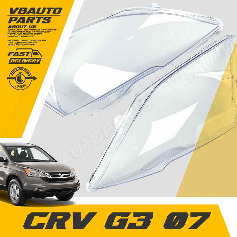 เลนส์ไฟหน้า HONDA CRV (Gen3-07) + กาวติดเลนส์ไฟ