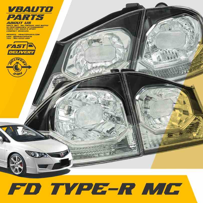 ไฟท้าย CIVIC FD Type-R(WHITE-MC) (ราคาต่อคู่)