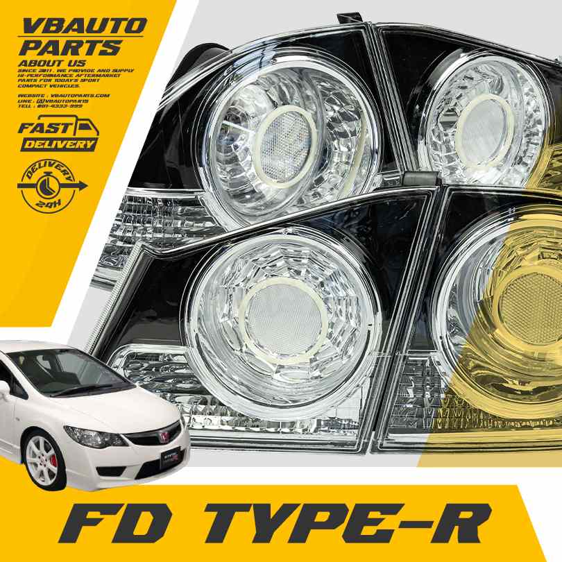 ไฟท้าย Civic FD Type-R (WHITE)