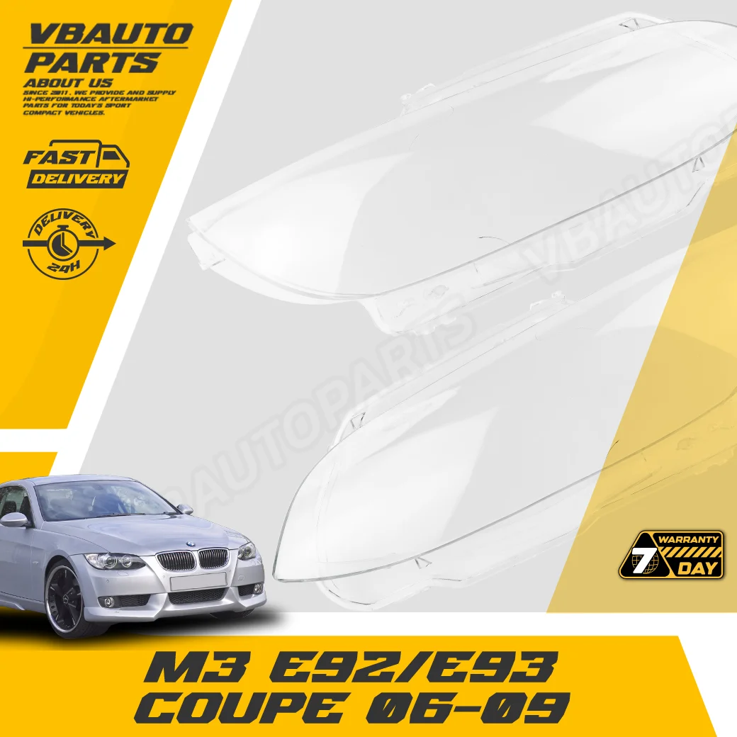 เลนส์ไฟหน้า BMW(M3 (E92 E93) Coupe 06-09) + กาวติดเลนส์ไฟหน้า [ราคาต่อคู่]