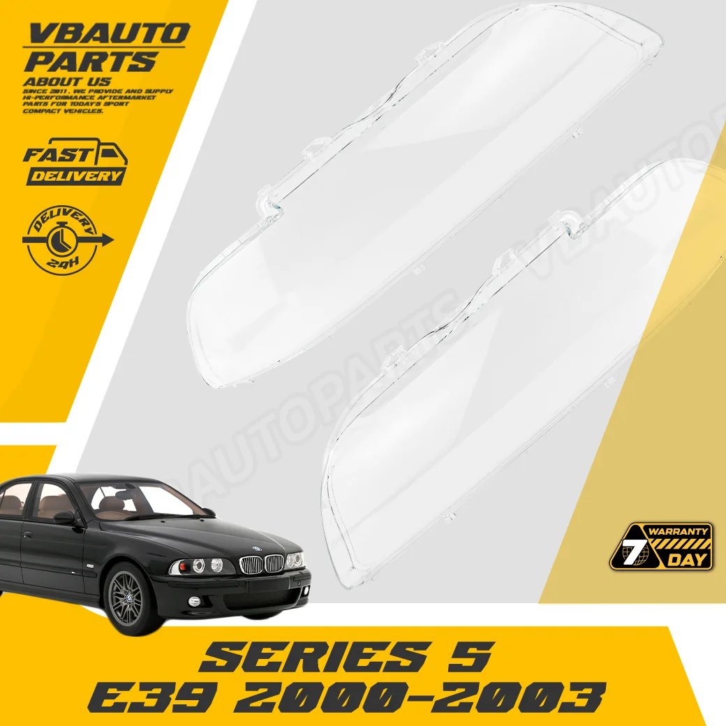 เลนส์ไฟหน้า BMW(Series 5 (E39) 00-03) + กาวติดเลนส์ไฟหน้า [ราคาต่อคู่]