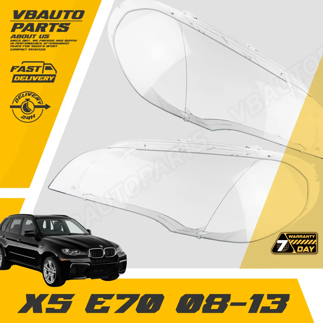 เลนส์ไฟหน้า BMW(X5 (E70) 08-13) + กาวติดเลนส์ไฟหน้า [ราคาต่อคู่]