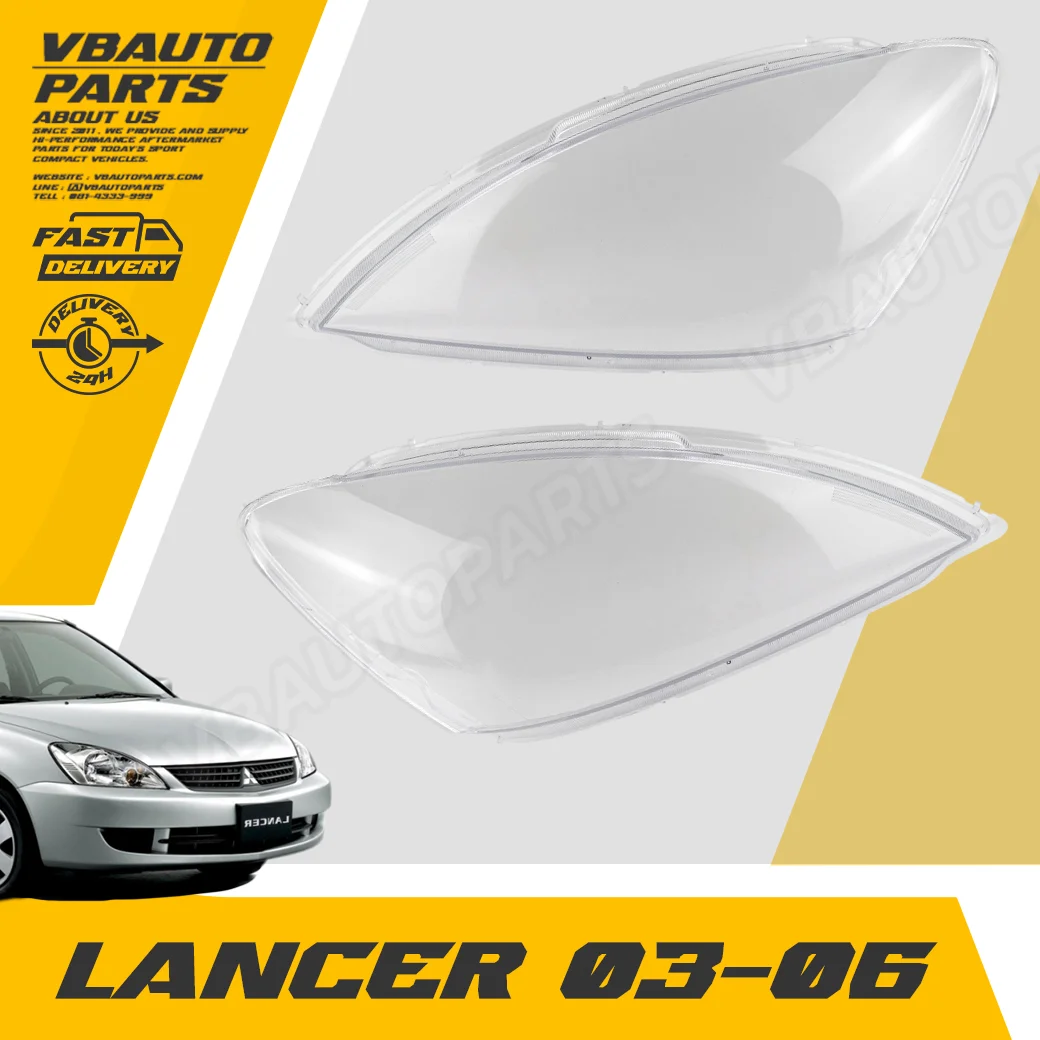 เลนส์ไฟหน้า Mitsubishi(Lancer 03-06) + กาวติดเลนส์ไฟหน้า