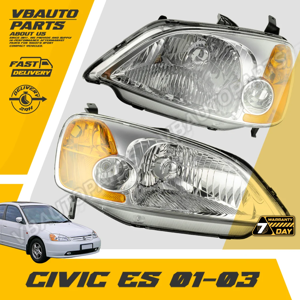โคมไฟหน้าเพชร Civic ES(โคมขาว, ES-01-03)