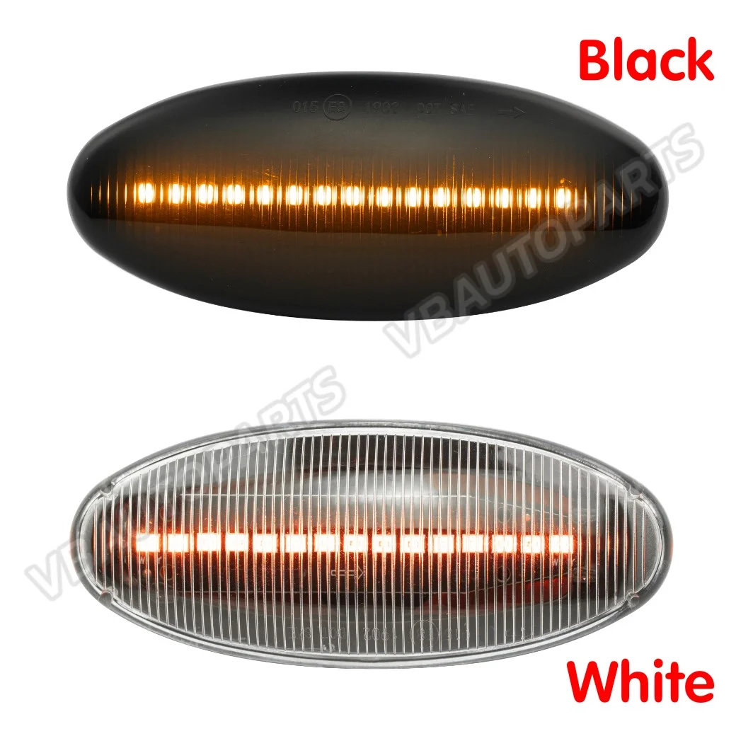 ไฟเลี้ยวแก้มข้าง LED แบบไฟวิ่ง สำหรับ Nissan D22 / NP300 / Frontier