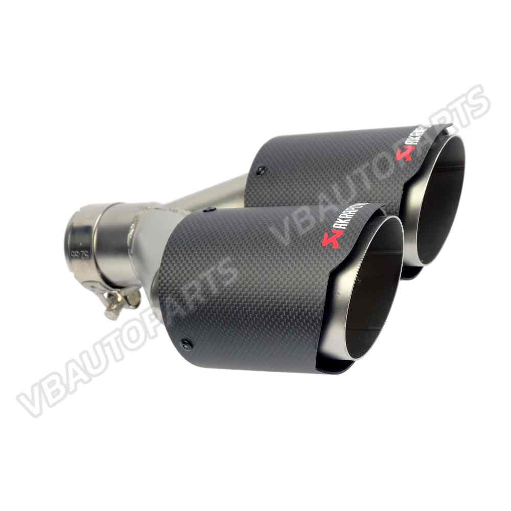 ปลายท่อคู่ Akrapovic ปากตัด ขนาด 2.5 นิ้ว