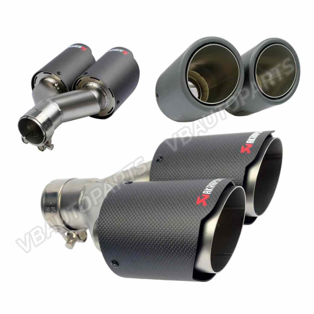 ปลายท่อคู่ Akrapovic ปลายมน 54mm.-89mm.(2"-3.5")