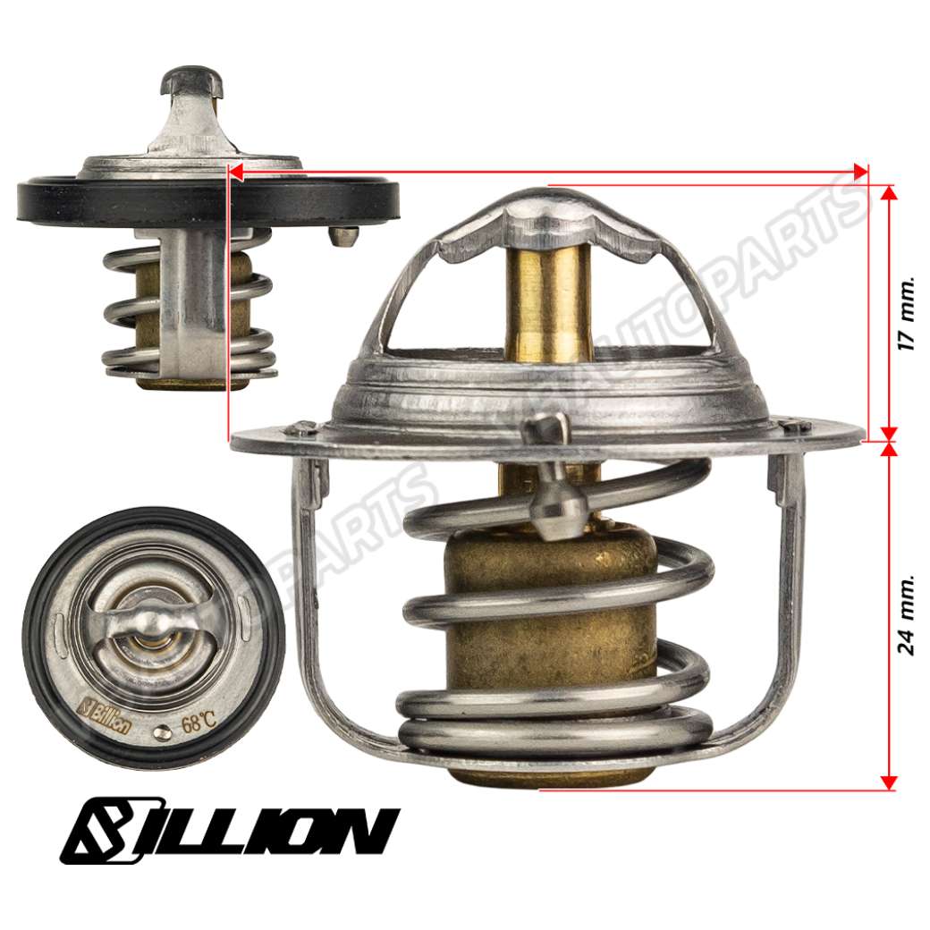 วาล์วน้ำ Billion 68 องศา(ISUZU D-MAX Commonrail, 1.9 Blue