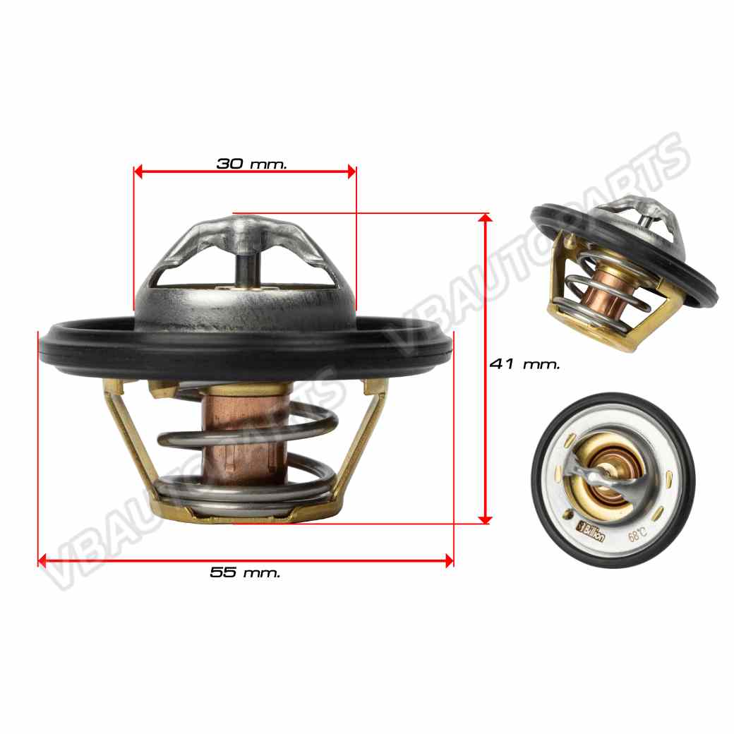 วาล์วน้ำ Billion 68 องศา PARTS No. : 19300-679-003 (MITSUBISHI MAZDA HYUNDAI H1 A2 SUZUKI KIA)( วาล์วน้ำ KT CNC Honda K20-K24)