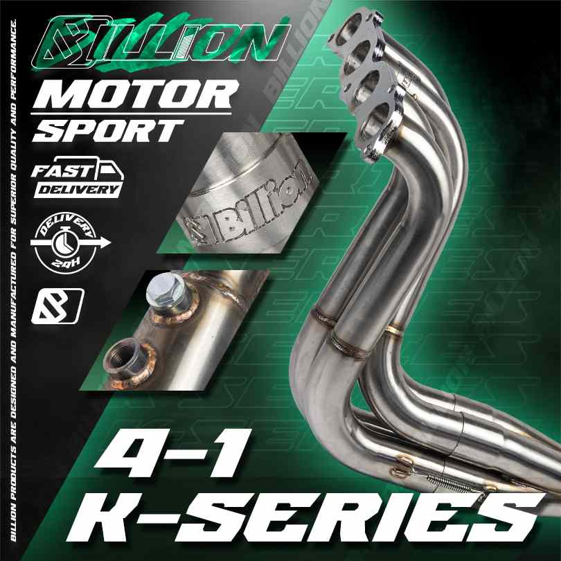 เฮดเดอร์ Billion 4-1 K-Series K20 EG EK DC2