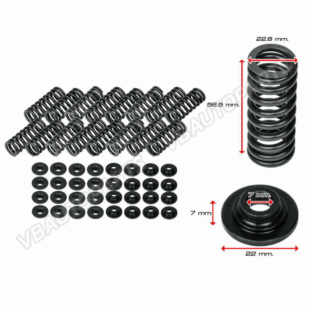 Valve Springs Steel Retainers Kit D16 D16Y D16Y8 D16Z D16Z6