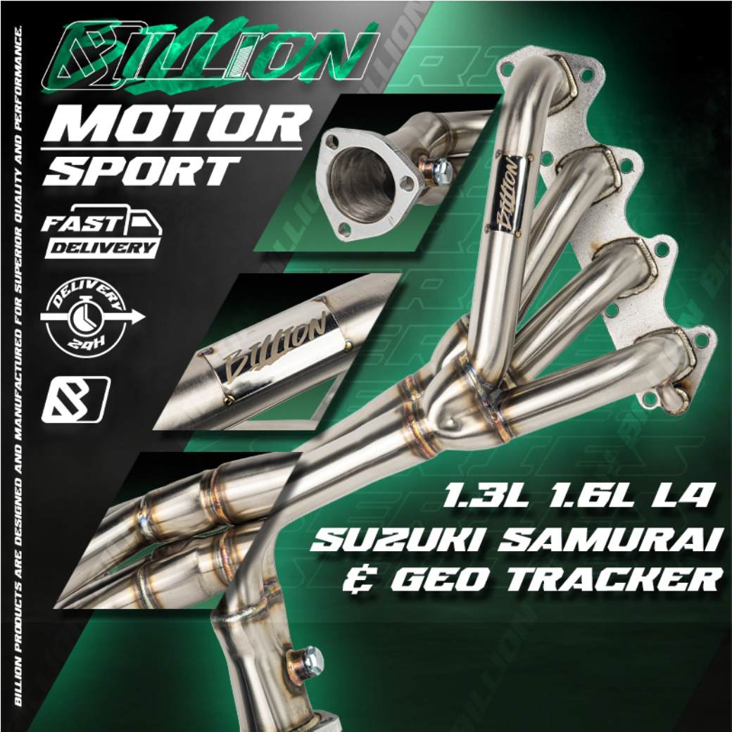 เฮดเดอร์ Billion Suzuki Samurai & Geo Tracker 1.3L 1.6L L4 (STAINLESS)
