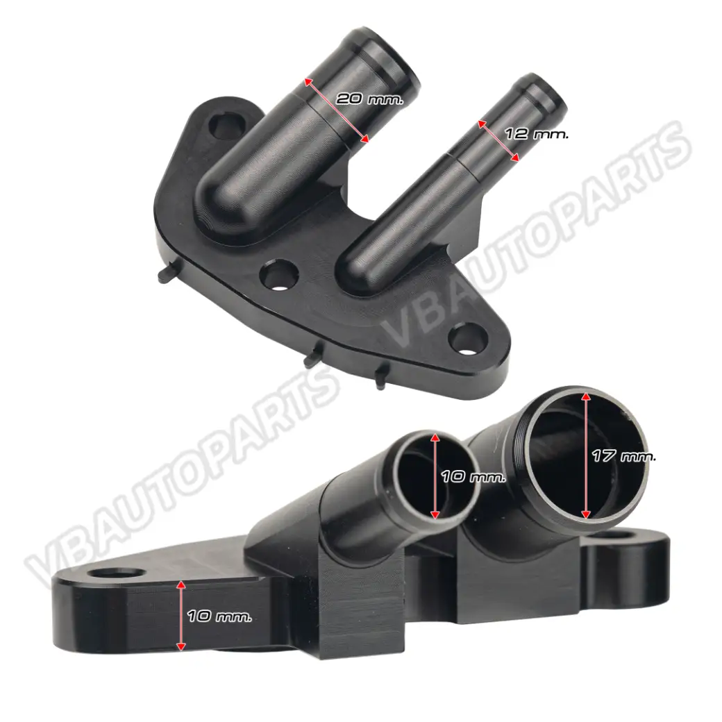 อแดปเตอร์น้ำอลูมิเนียมใต้คอมแอร์+โอริ่ง SUBARU XV Forester (CNC-BK)