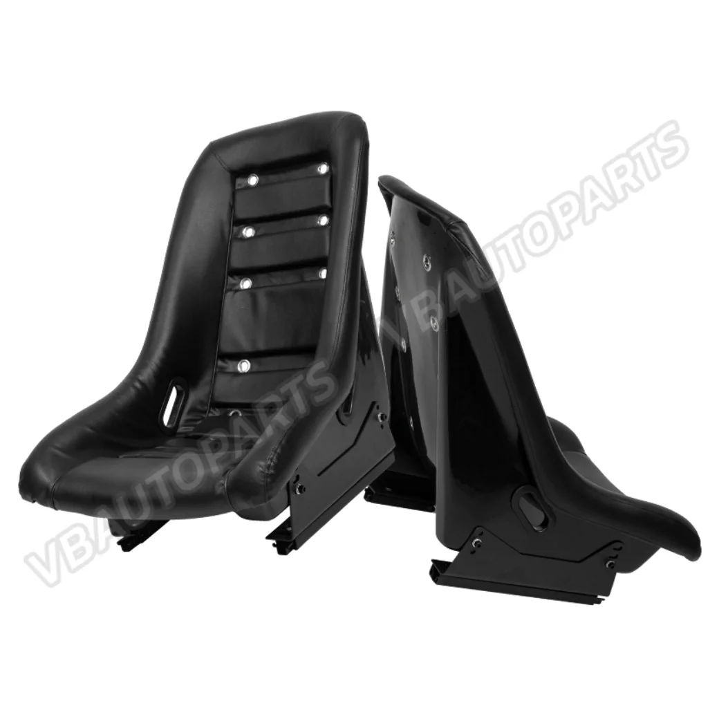 เบาะทรง Vintage Resto Sports Bucket Seats(TYPE2) เบาะ 1 คู่หน้า+ รางตัวยู