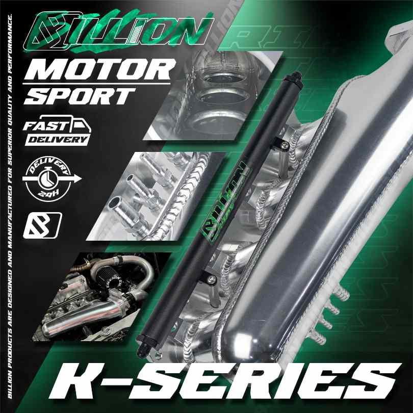 คอไอดี Billion CNC + รางหัวฉีด HONDA เครื่อง K-Series (SILVER)