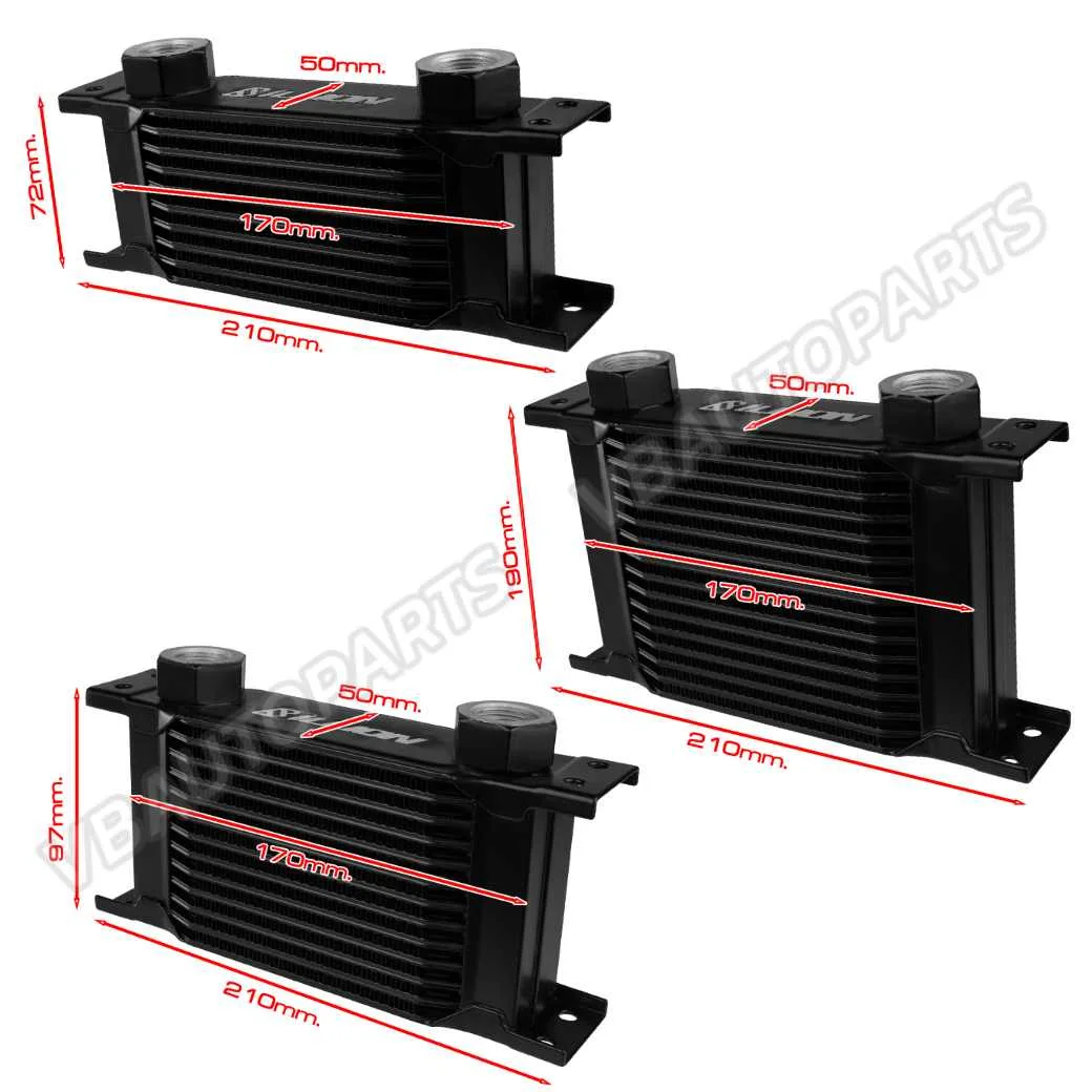 แผงออยคูลเลอร์ USDM Mini M22x1.5 Female 210mm.(10 ROW 13 ROW 16 ROW)