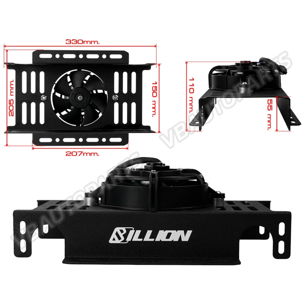 ชุดโครงพัดลมออยคูลเลอร์ Billion USDM 19ROW+(พัดลม x1 ตัว)