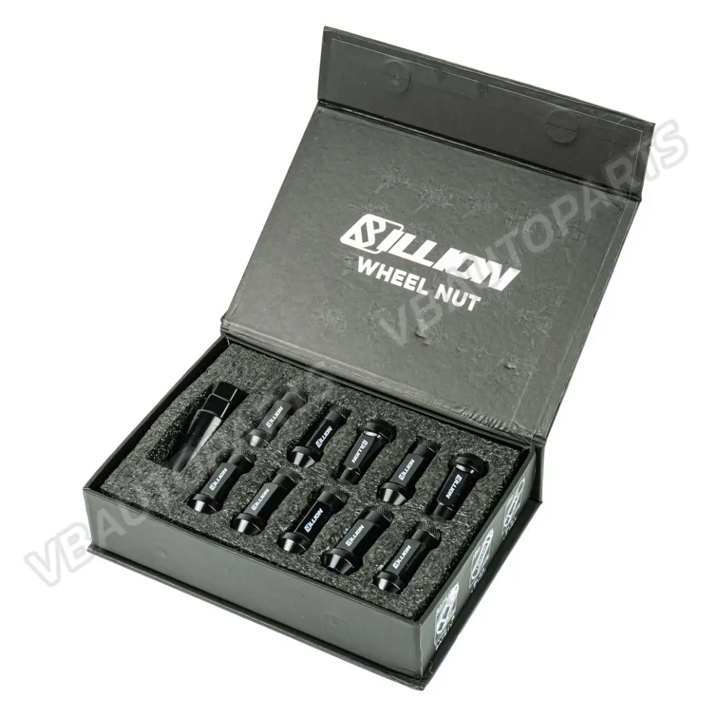 น็อตล้อเหล็ก Billion BL51 เบอร์ 17 สี Black (เกลียว 1.25 - 1.5/ 20 ตัว)